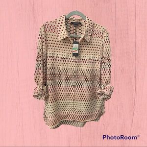 Tommy Hilfiger long sleeve button down blouse